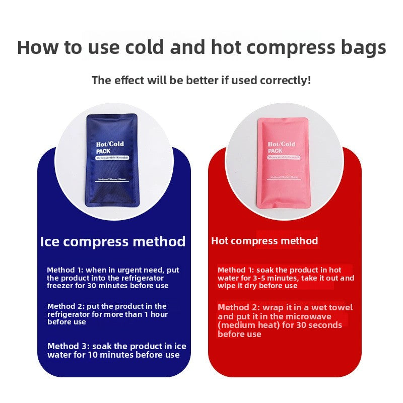 Reusable Hot Cold Compress Pack for Therapy