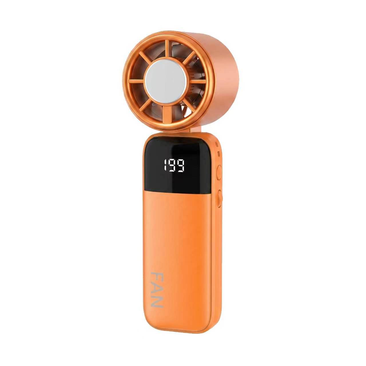 Handheld Semiconductor Cooling Fan with Digital Display
