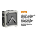 Adjustable Neck Waist Fan with Digital Display and Cooling Function
