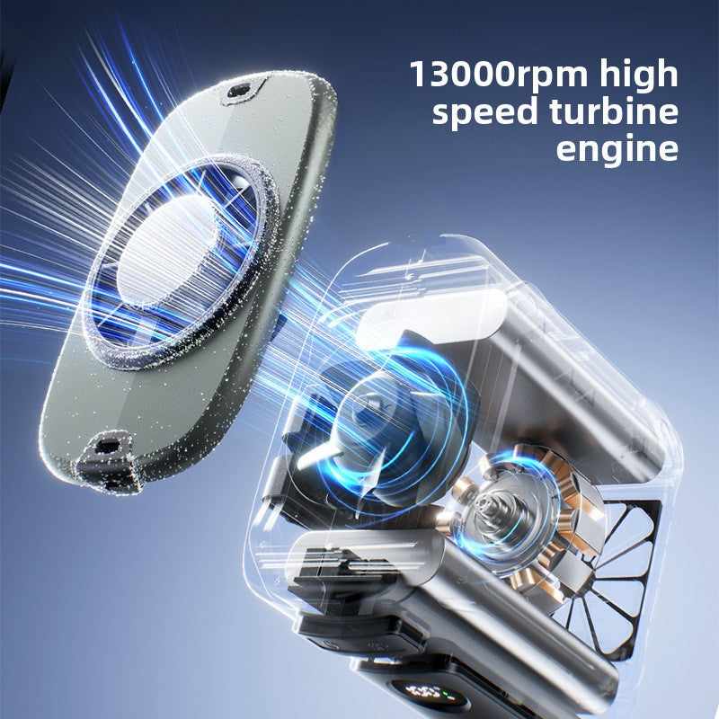 Adjustable Neck Waist Fan with Digital Display and Cooling Function
