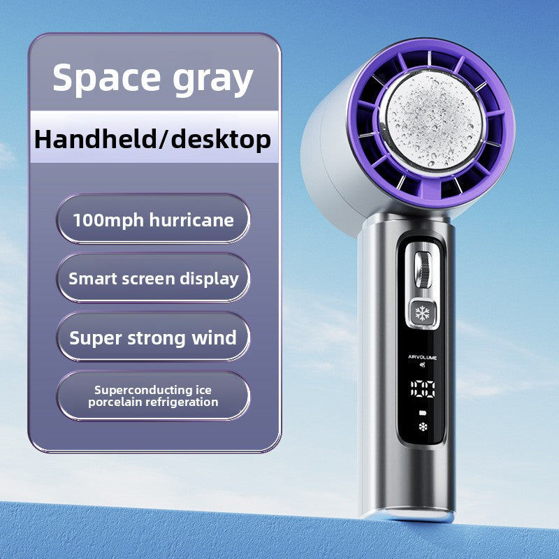 Portable Rechargeable Handheld Fan with Semiconductor Cooling