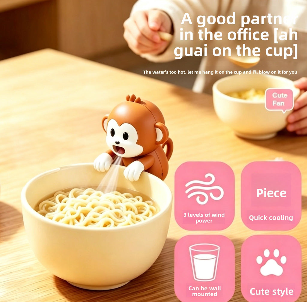 Portable USB Desk Fan for Food Cooling